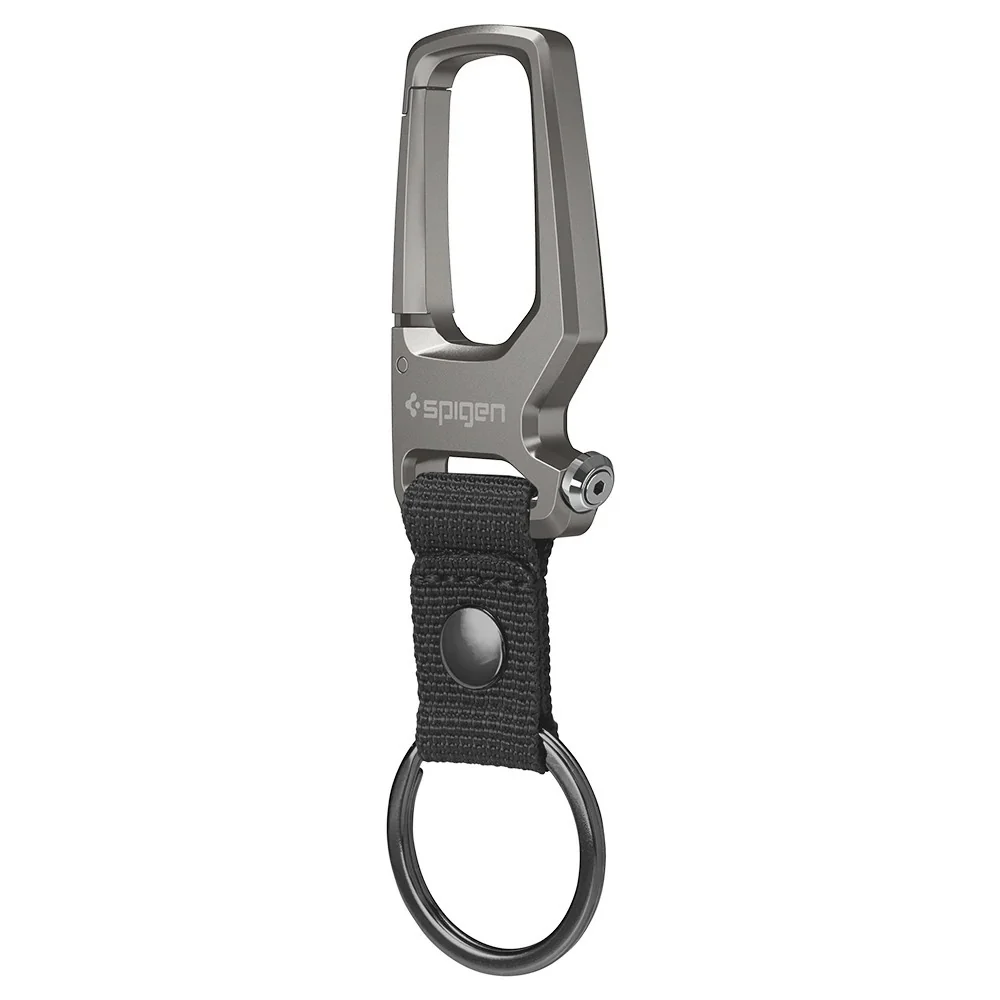 Spigen Universal Lifestyle and Travel Carabiner with Keyring Lifestyle and Travel - Gunmetal - Image 2