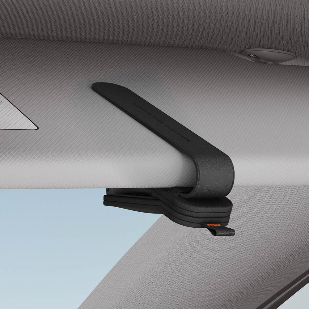 Spigen Universal Visor Leather Sunglasses Holder SH101 Automotive Accessories (Black) - Image 6