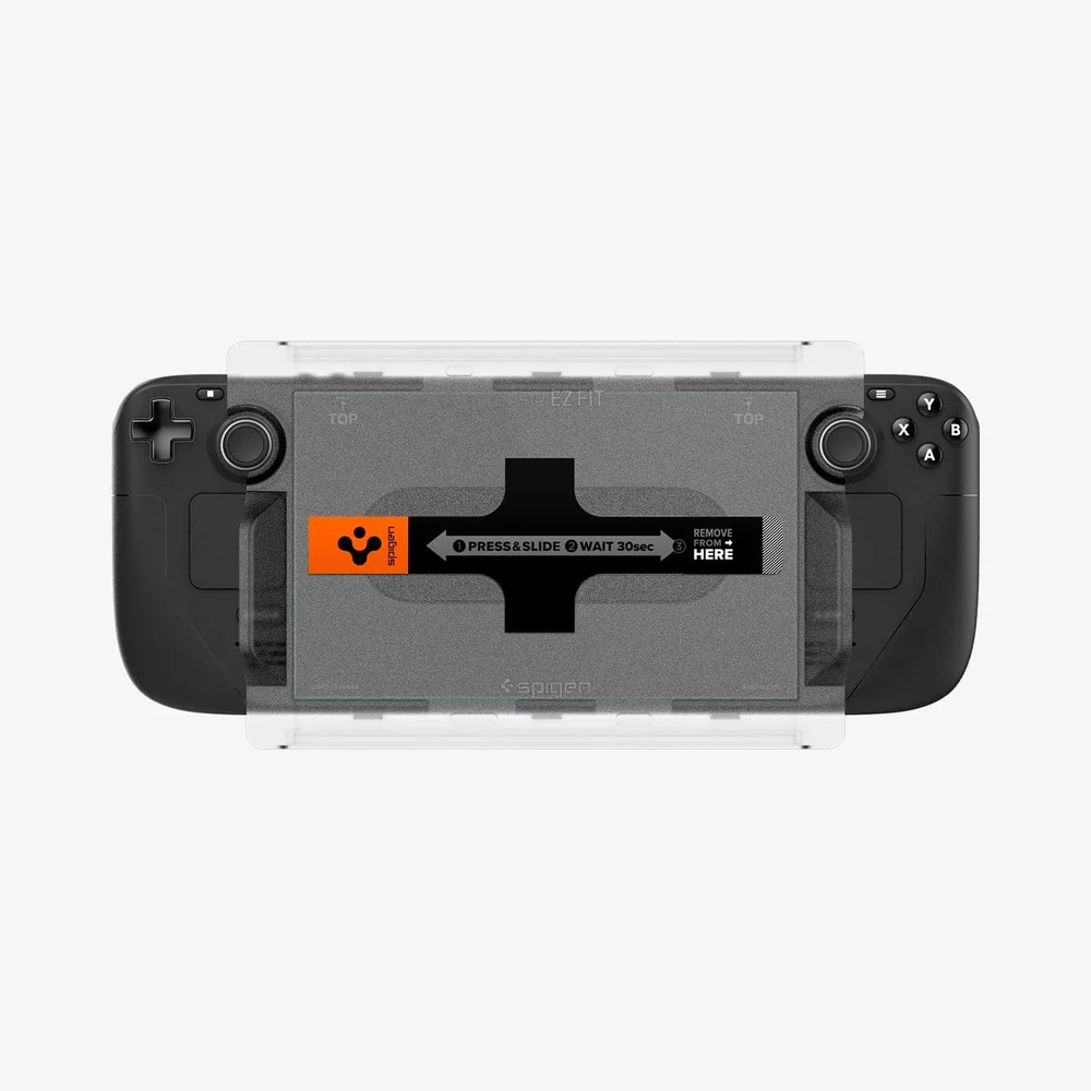 Spigen Valve Steam Deck OLED 2023 / LCD 2022 EZ Fit GLAS.tR Slim 1PC Video Game Accessories - Clear - Image 4