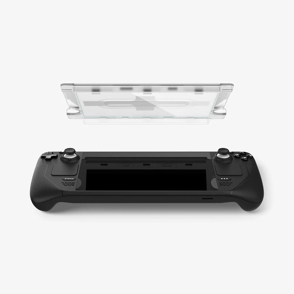 Spigen Valve Steam Deck OLED 2023 / LCD 2022 EZ Fit GLAS.tR Slim 1PC Video Game Accessories - Clear - Image 5