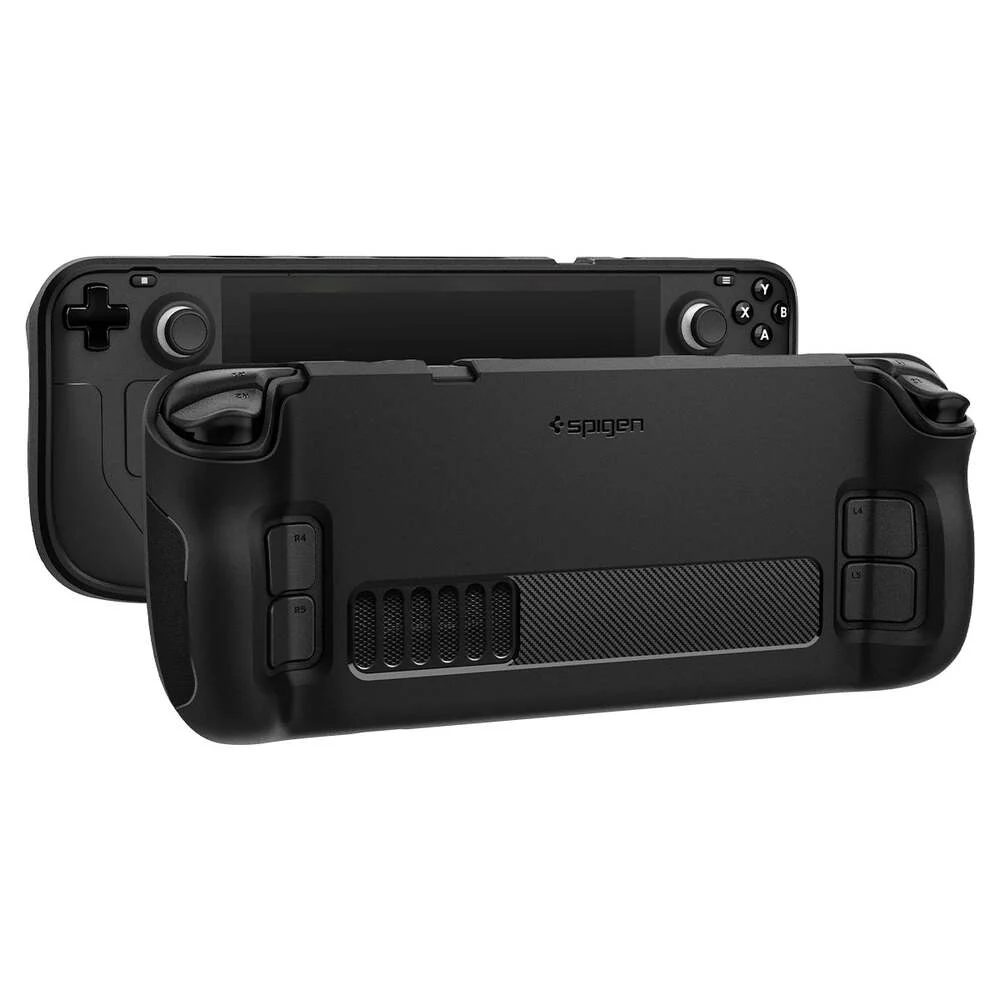 Spigen Valve Steam Deck OLED 2023 / LCD 2022  Rugged Armor Video Game Accessories - Black - Image 6