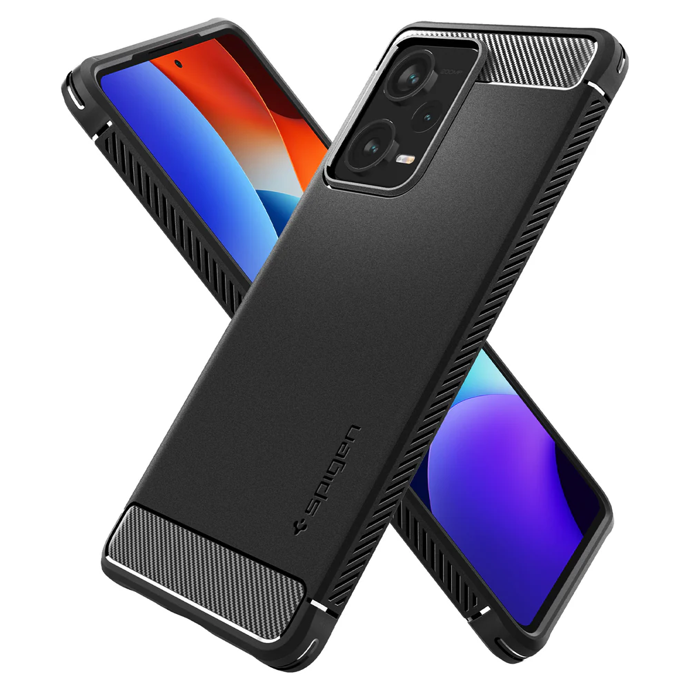 Spigen Xiaomi Redmi Note 12 Pro Plus Rugged Armor Case (Black) - Image 6
