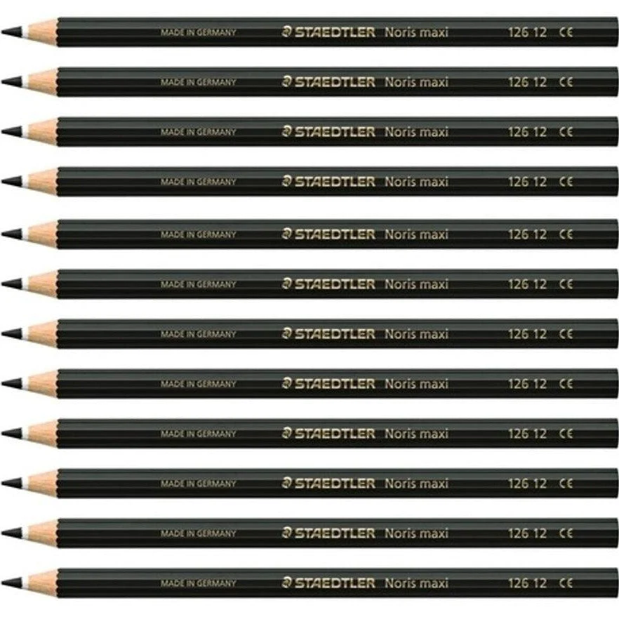 Staedtler Noris Club Maxi Learner Coloured Pencils Pack 12 (Black) - Image 2