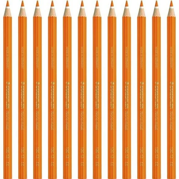 Staedtler Noris Club Maxi Learner Coloured Pencils Pack 12 (Orange) - Image 3