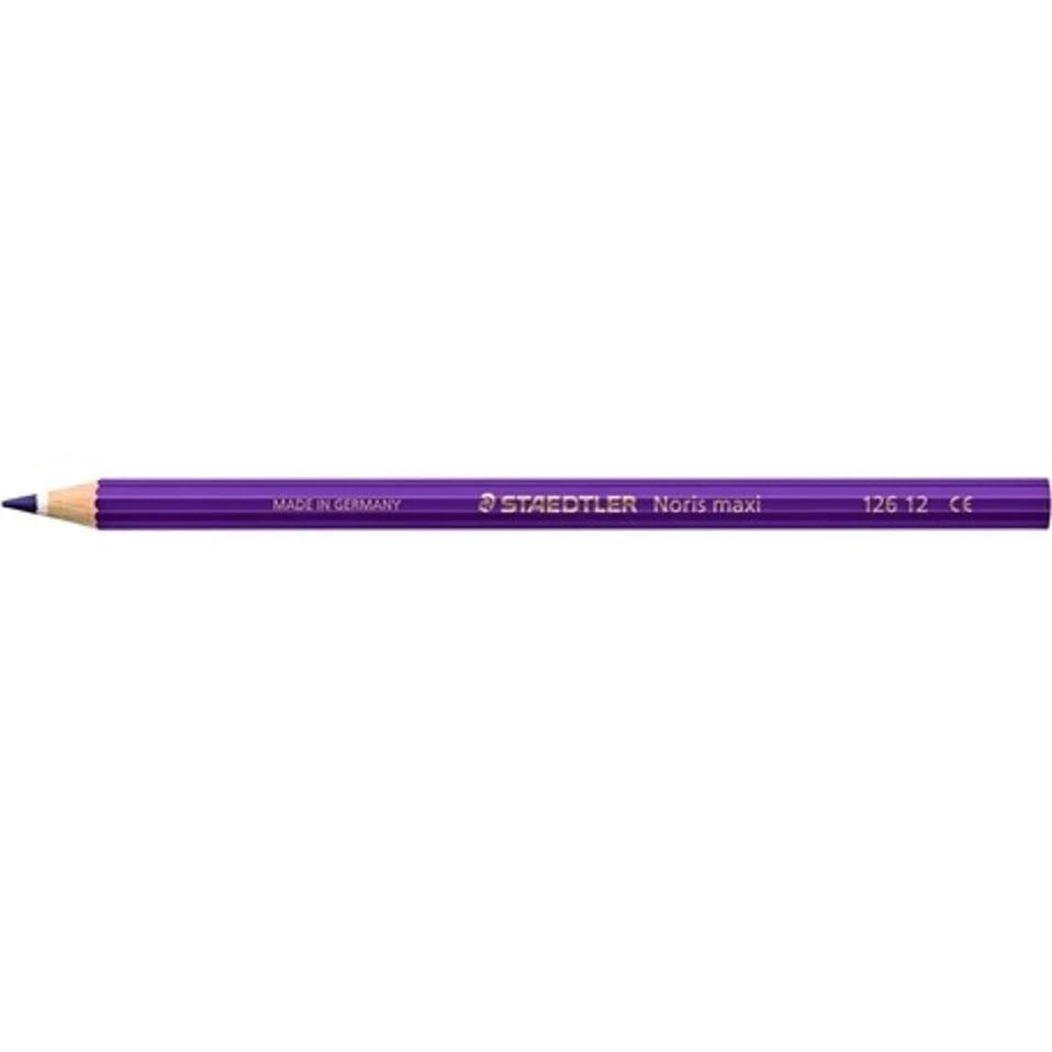 Staedtler Noris Club Maxi Learner Coloured Pencils Pack 12 (Violet) - Image 4