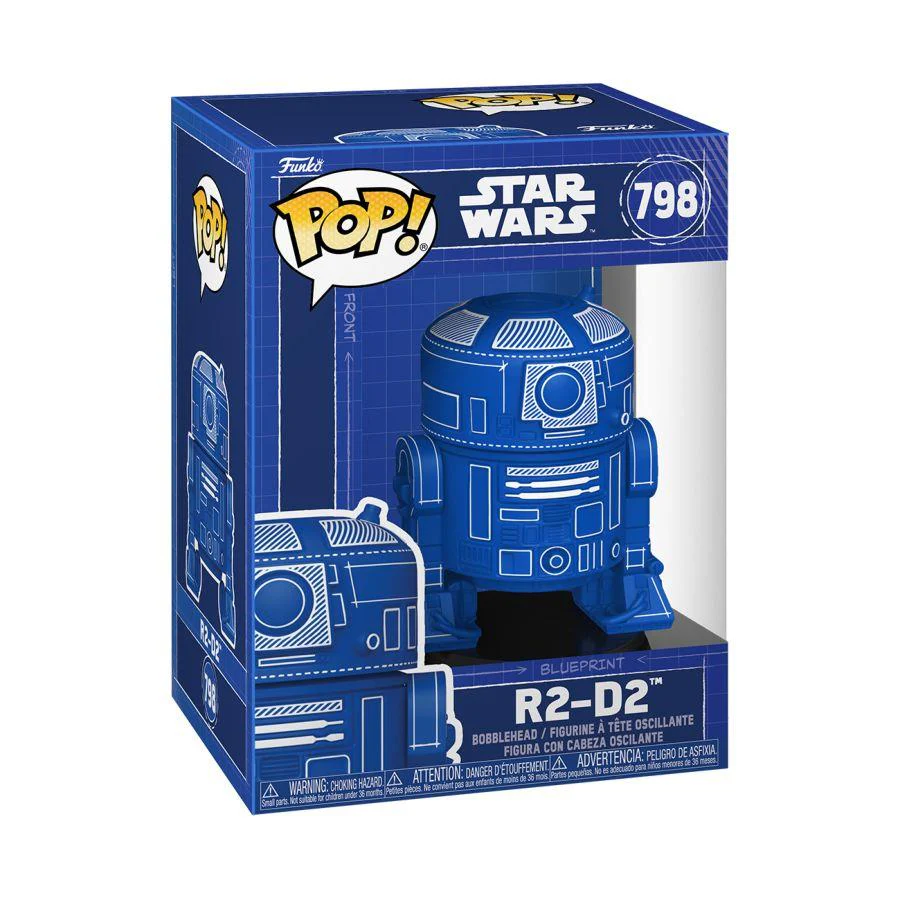 Star Wars - R2-D2 (Blueprint) Pop! Vinyl - Image 2