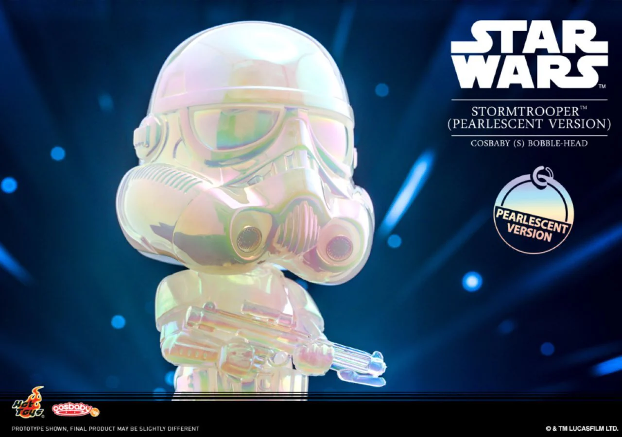 Star Wars Stormtrooper Pearlescent Trooper Cosbaby Hot Toys Action Figure Toy - Image 3