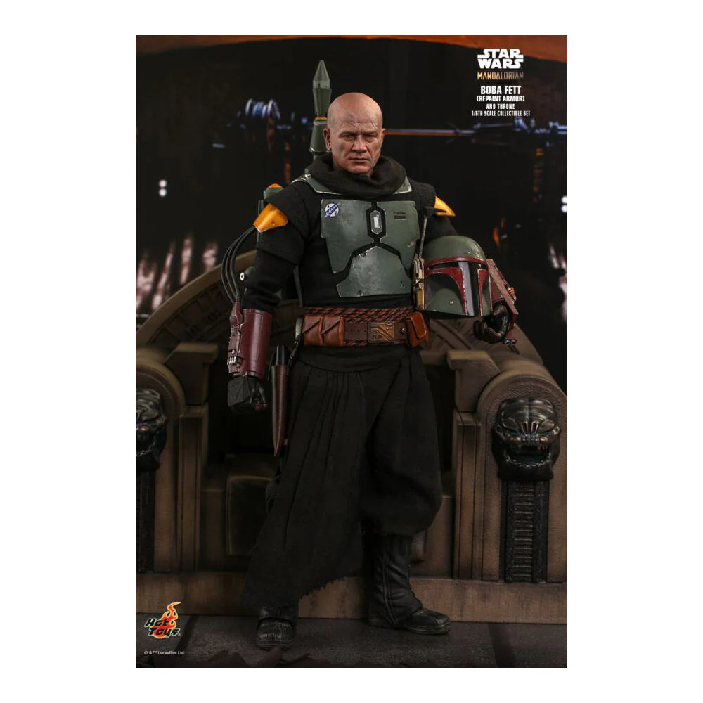 Star Wars The Mandalorian 30cm Boba Fett on Throne 1:6 Statue Figure Toy - Image 2