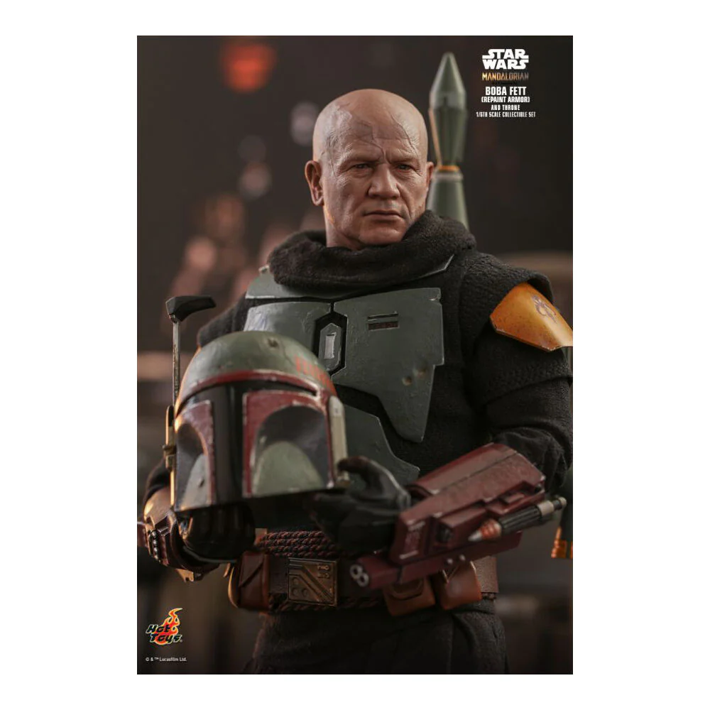 Star Wars The Mandalorian 30cm Boba Fett on Throne 1:6 Statue Figure Toy - Image 3