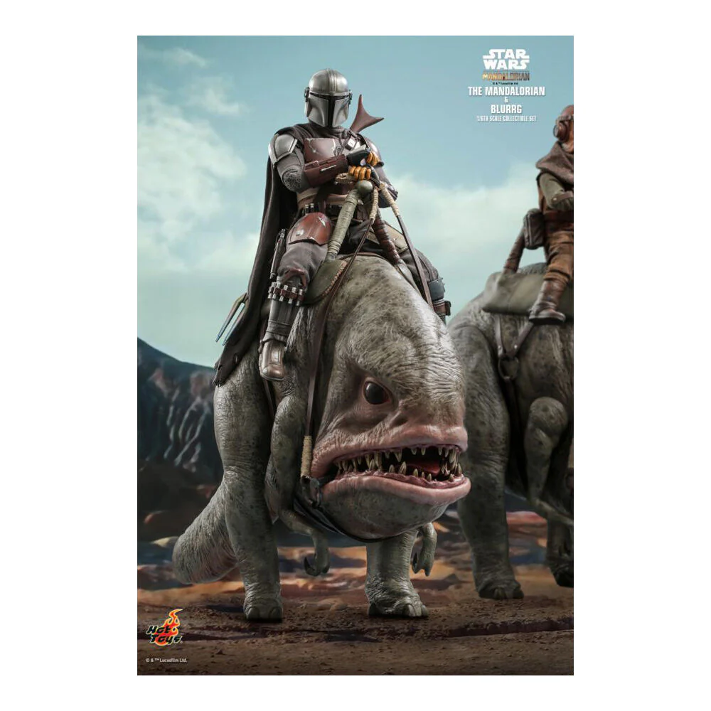 Star Wars The Mandalorian & Blurrg Collectable Action Figure Set - Image 3