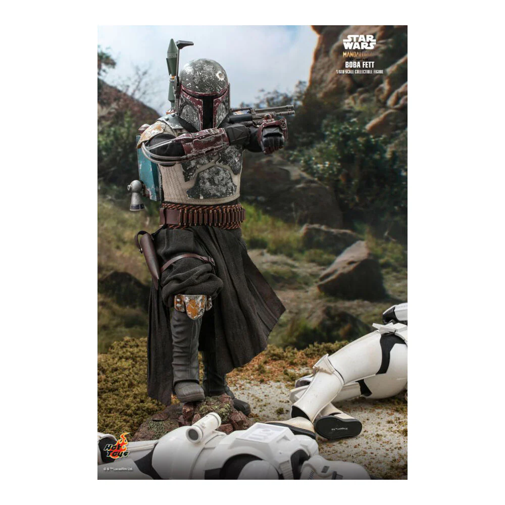 Star Wars The Mandalorian Boba Fett 1:6 Scale Collectable Action Figure - Image 4