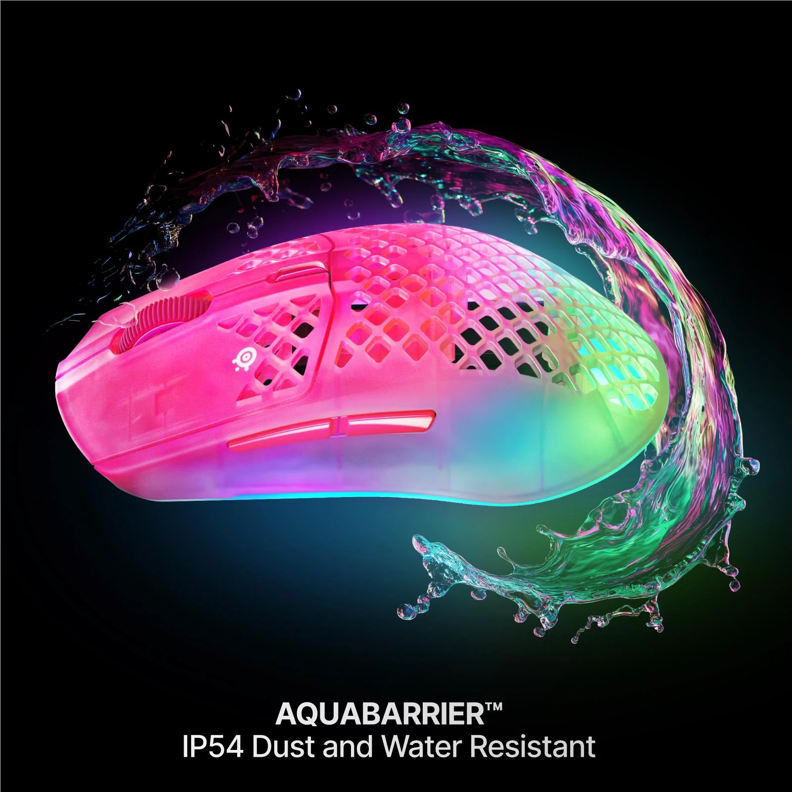 SteelSeries Aerox 3 Gen 2 Wireless Gaming Mouse Magenta Haze - Image 7
