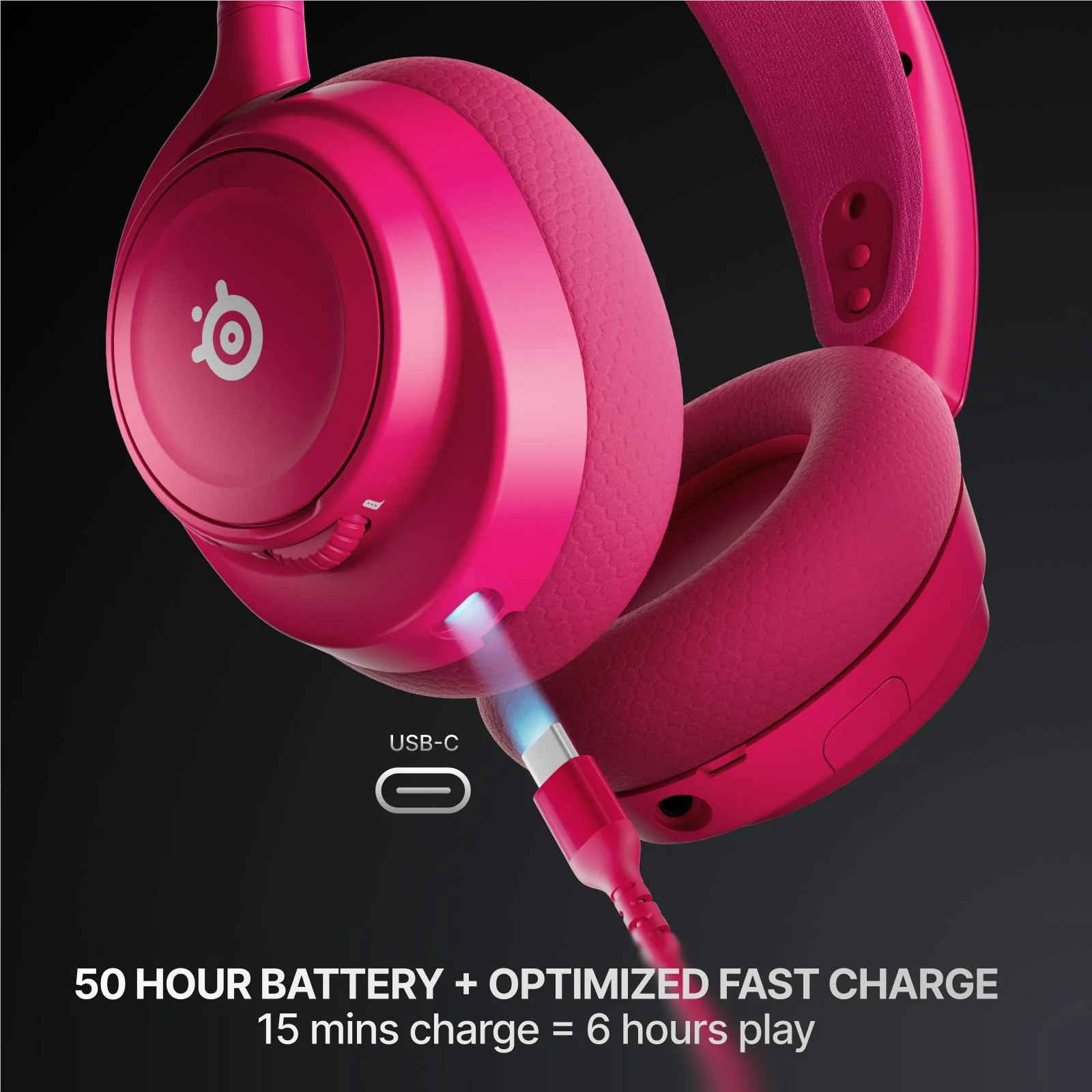 SteelSeries Arctis Nova 7 Gen 2 Wireless Gaming Headset (Magenta) - Image 5