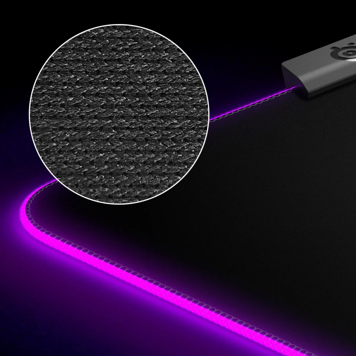 SteelSeries QcK Prism X-Large 2-Zone RGB Illumination Gaming Mouse Pad - Image 4