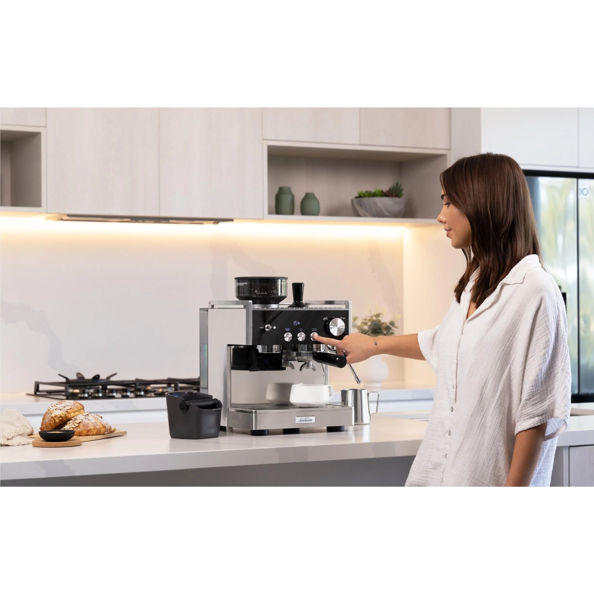 Sunbeam Origins Dual Thermoblock Espresso Manual Coffee Machine - Image 4
