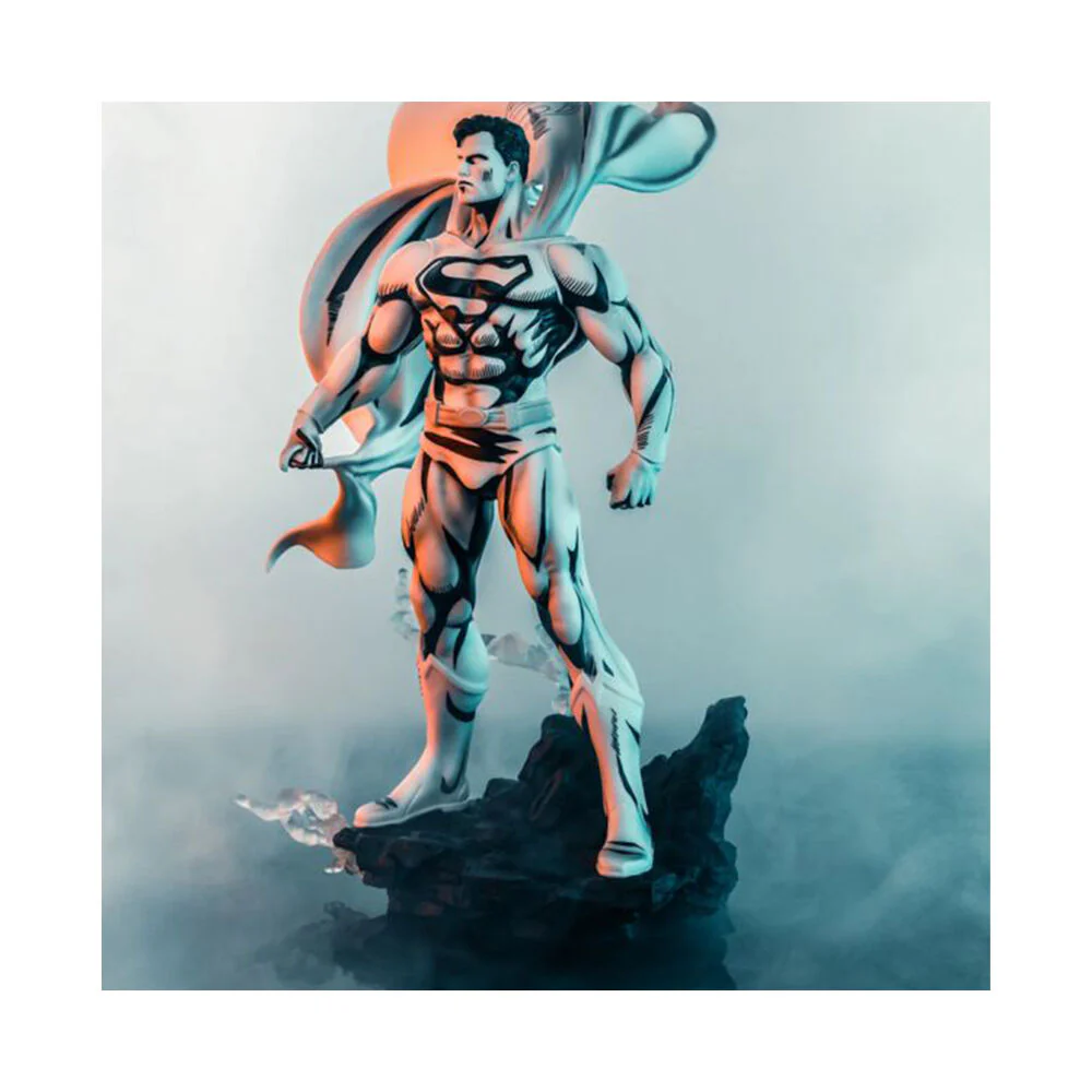 Superman John Byrne Black & White PVC 1:8 Scale Statue 12" - Image 3