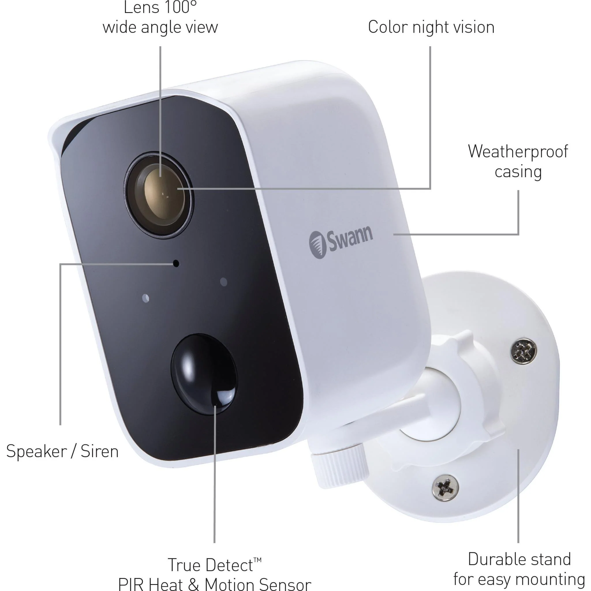 Swann CoreCam 1080p Battery Security Camera (White) [1 Pack] - Image 9