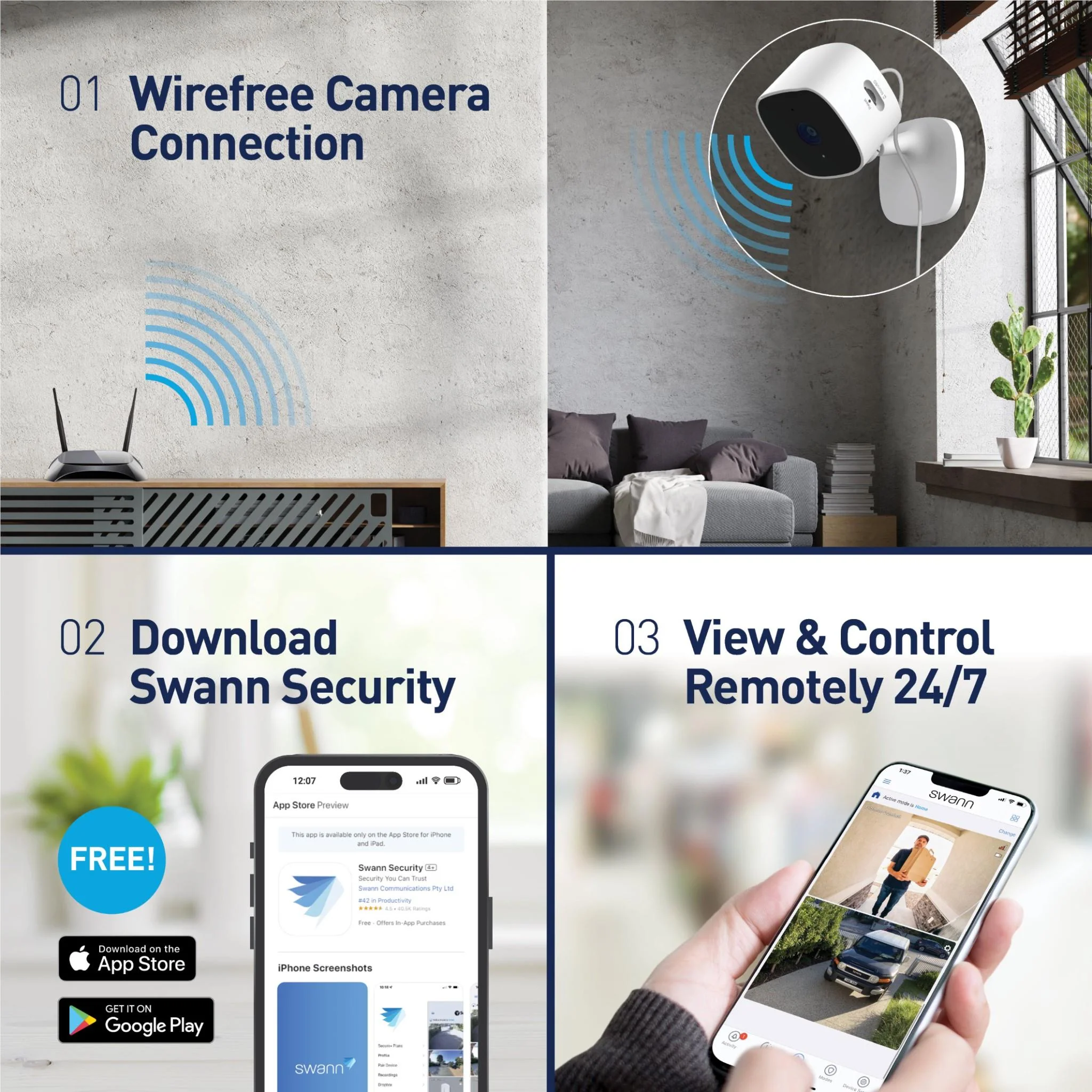 Swann EVO 2K Indoor WiFi Camera - Image 5
