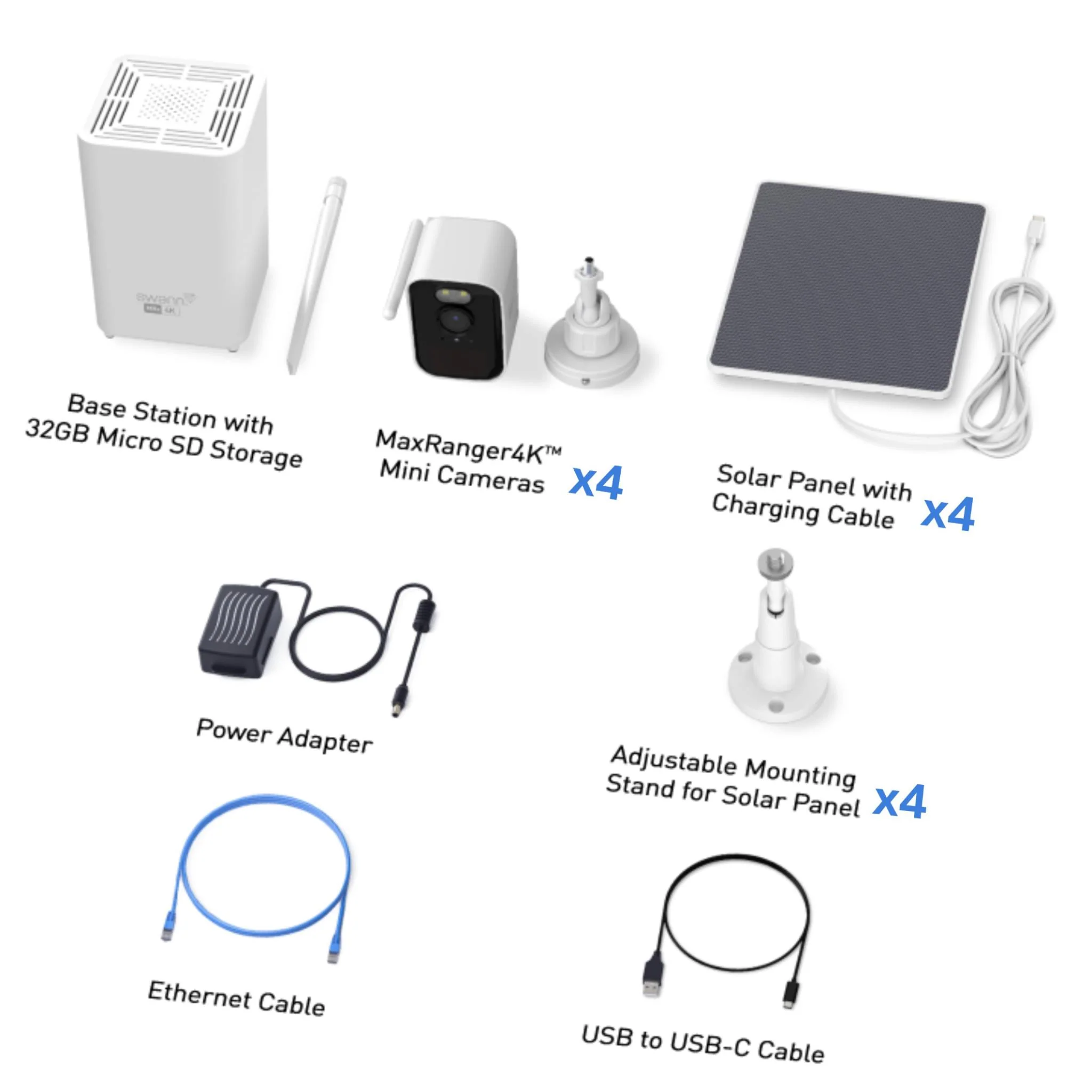 Swann MaxRanger4K Mini Long-Range Wireless Solar Security System (4 Pack) - Image 10