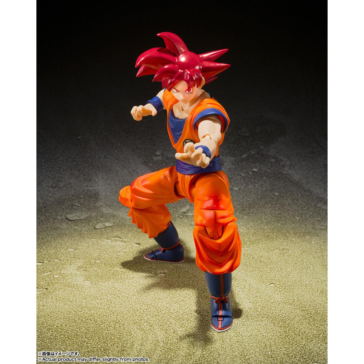 Tamashii Nations S.H.Figuarts Super Saiyan God Son Goku - Image 3