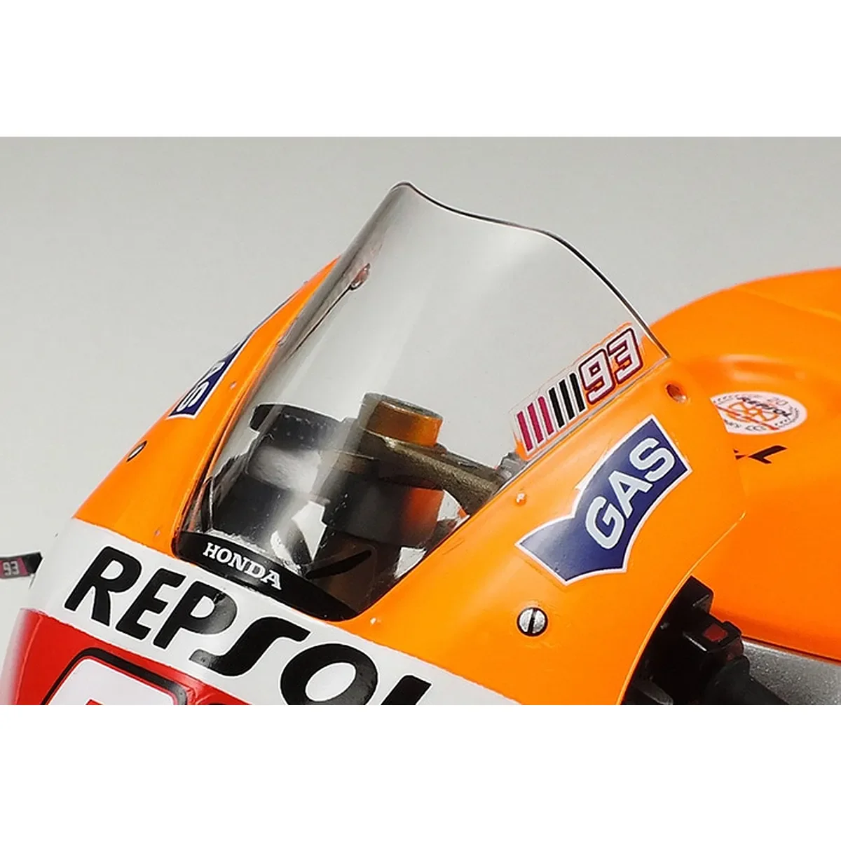 Tamiya 1/12 Repsol Honda RC212V 14 Motorcycle Scaled Plastic Model Kit - Image 6
