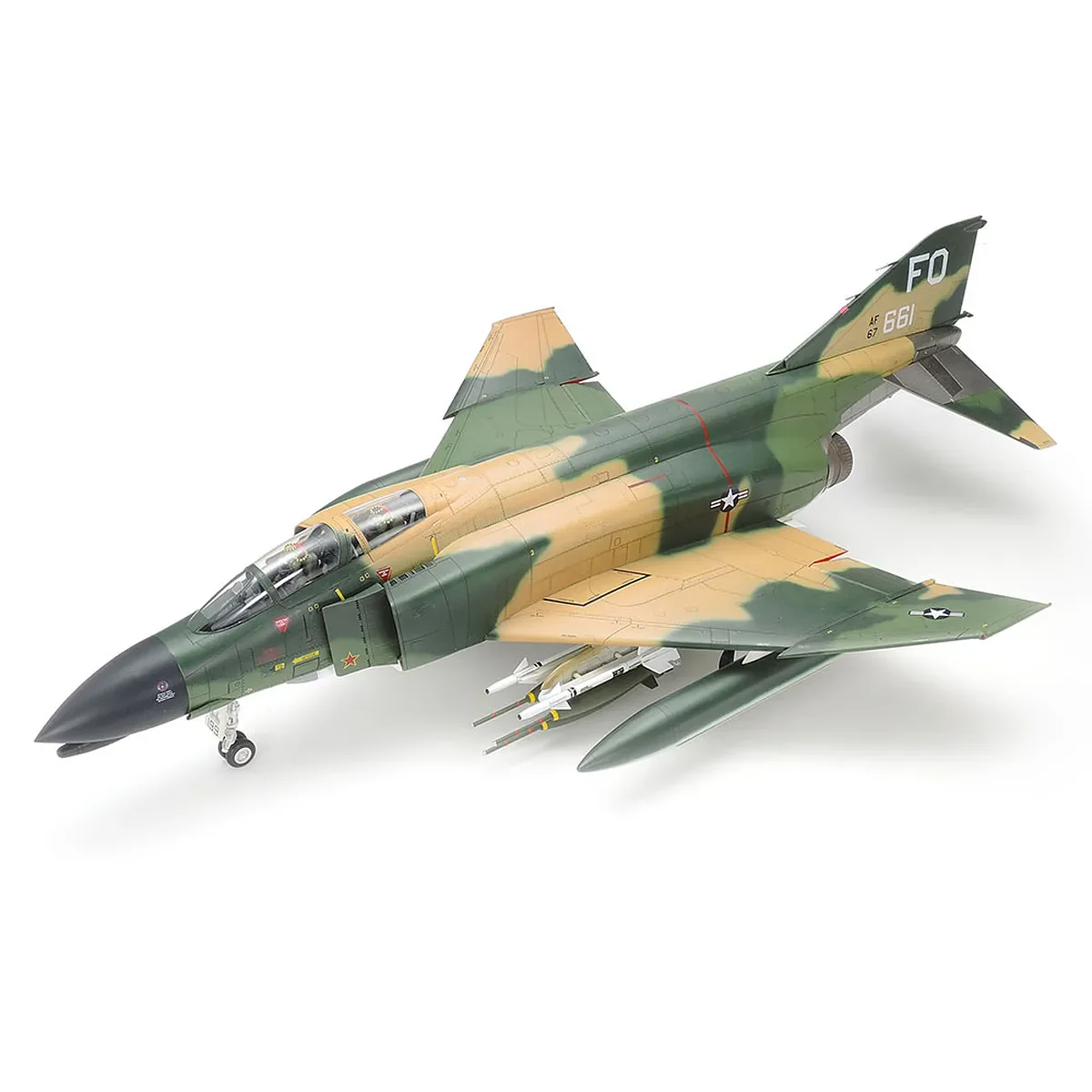 Tamiya 1/32 McDonnell Douglas F-4C/D Phantom II Jet Scaled Plastic Model Kit - Image 2