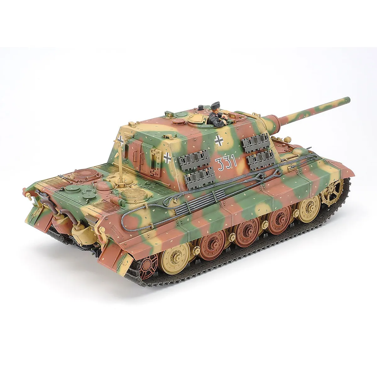 Tamiya 1/35 German Panzerjager Jagdtiger (Sk.Kfz.186) Fruhe Production Tank Scaled Plastic Model Kit - Image 3