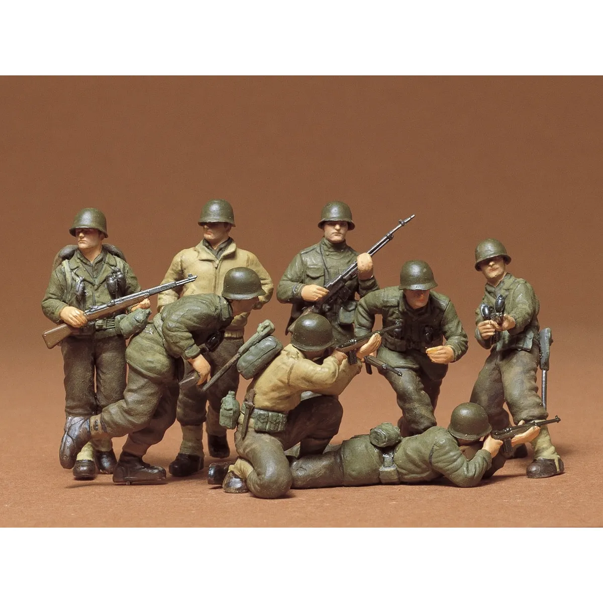 Tamiya 1/35 U.S. Infantry European Theater Set Scaled Plastic Model Kit - Image 2