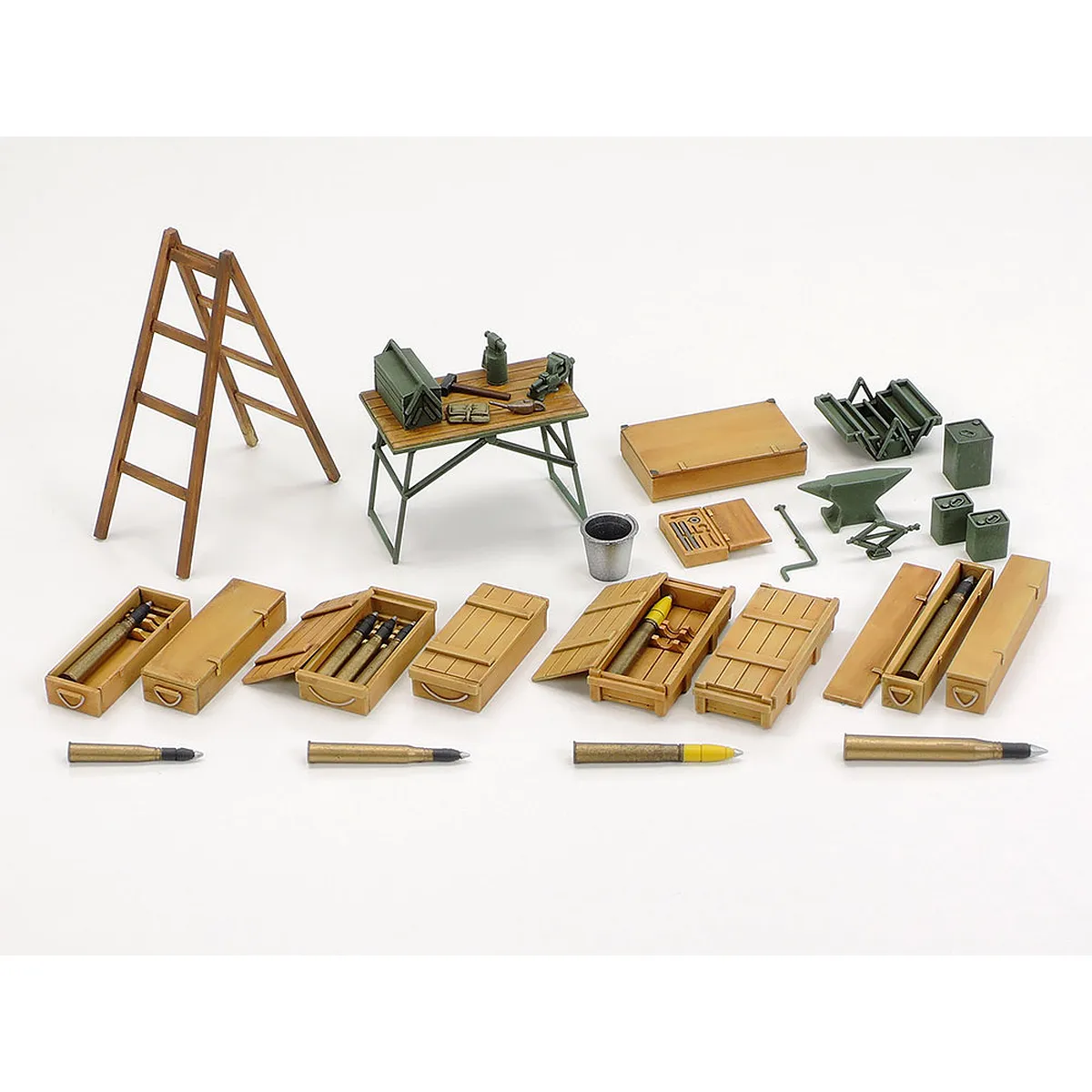 Tamiya 1/48 German WWII Tank Crew/Field Maintenance Set Scaled Plastic Model Kit - Image 4