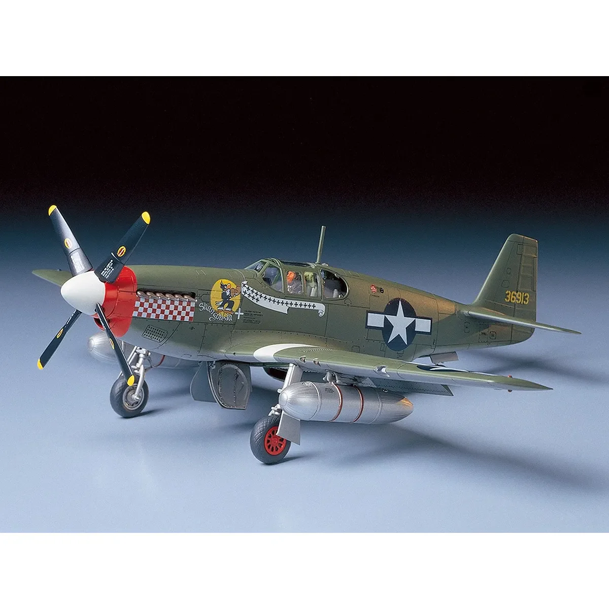 Tamiya 1/48 North American P-51B Mustang Fighter Scaled Plastic Model Kit - Image 2