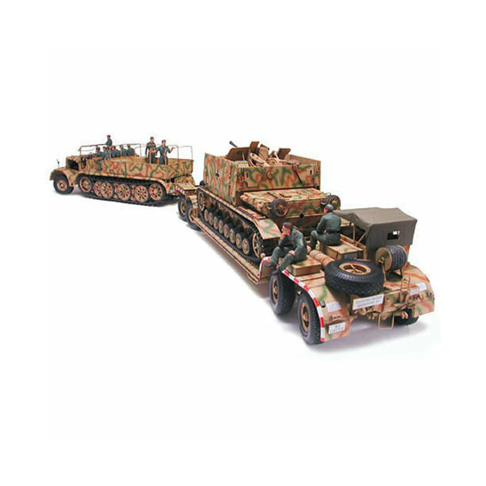 Tamiya 135 German 18T Heavy HalfTrack FAMO and Tank Transporter Sd.Ah.116 - Image 2