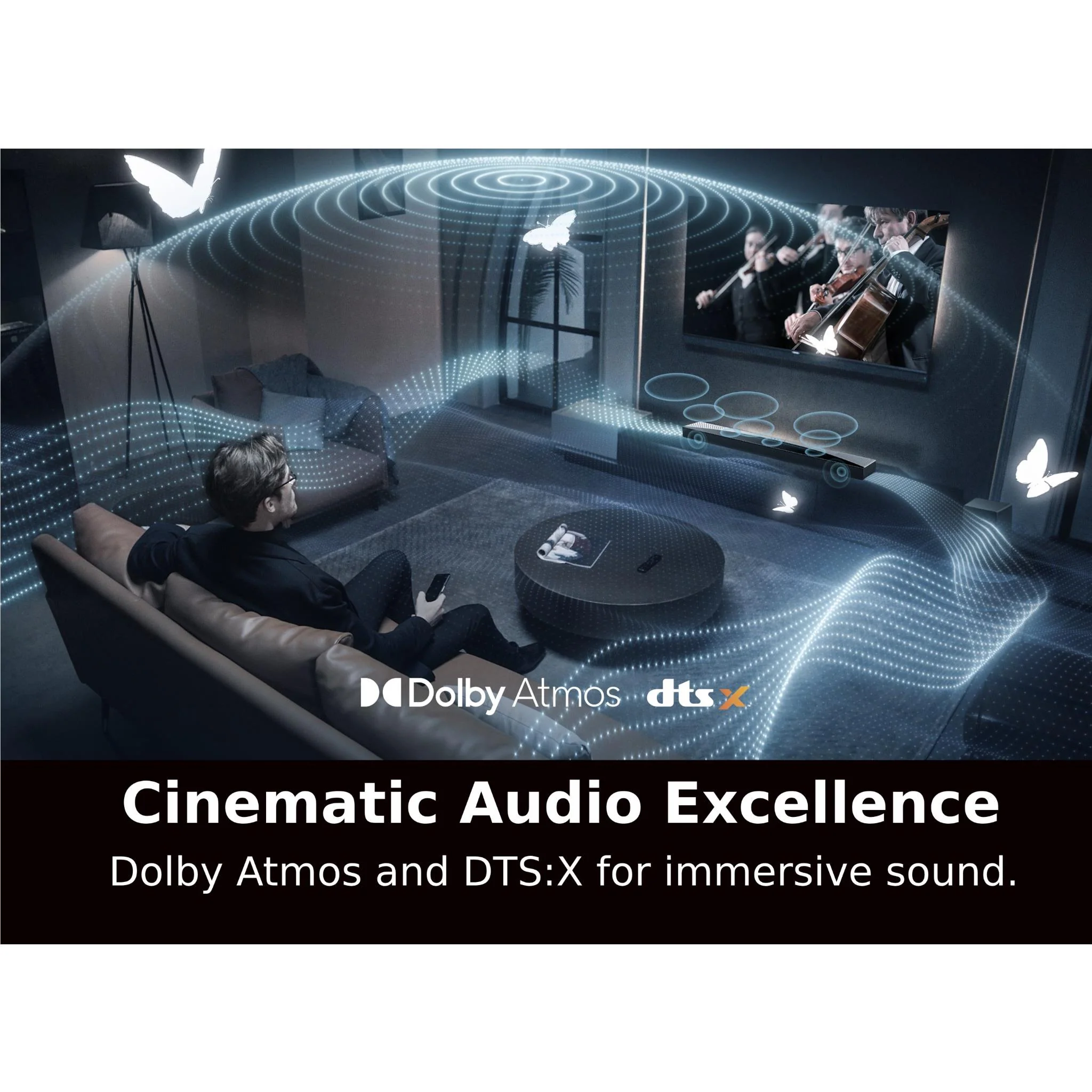 TCL Q85H Pro 860W 7.1.4ch Dolby Atmos Soundbar with Wireless Subwoofer - Image 10