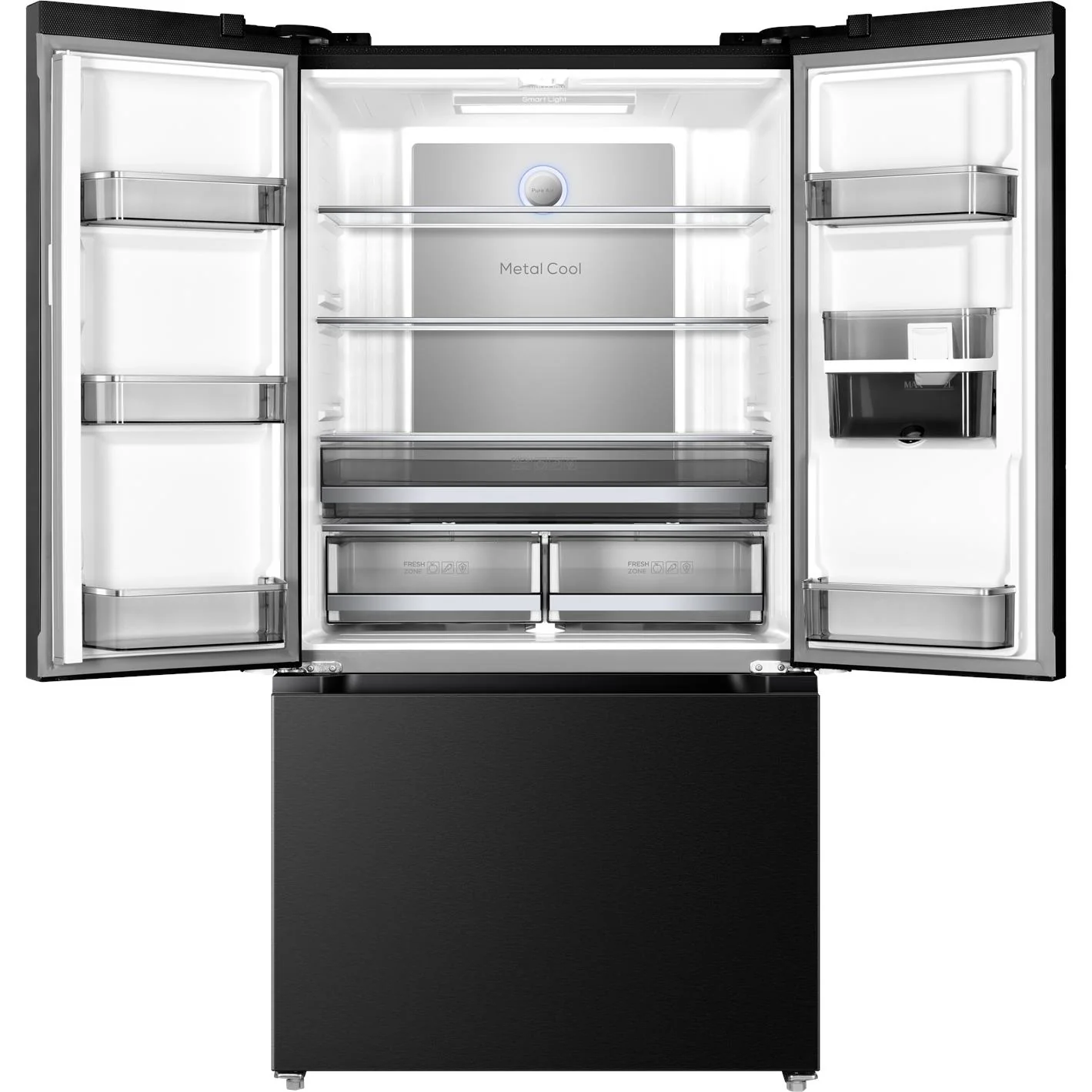 TCL TRF576FHB 575L French Door Fridge (Matte Black) - Image 2