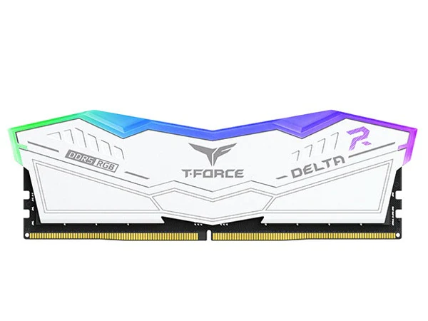 Team 32GB (2x16GB) FF4D532G6400HC40BDC01 T-Force Delta RGB White CL40 6400MHz DDR5 RAM - Image 2