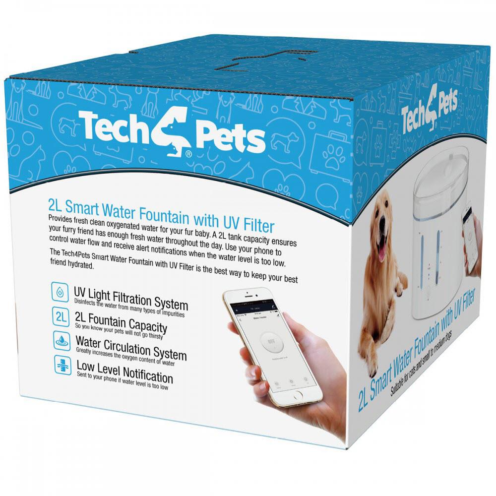 Tech 4 Pets Smart 2L Water Fountain with UV Light - Image 3