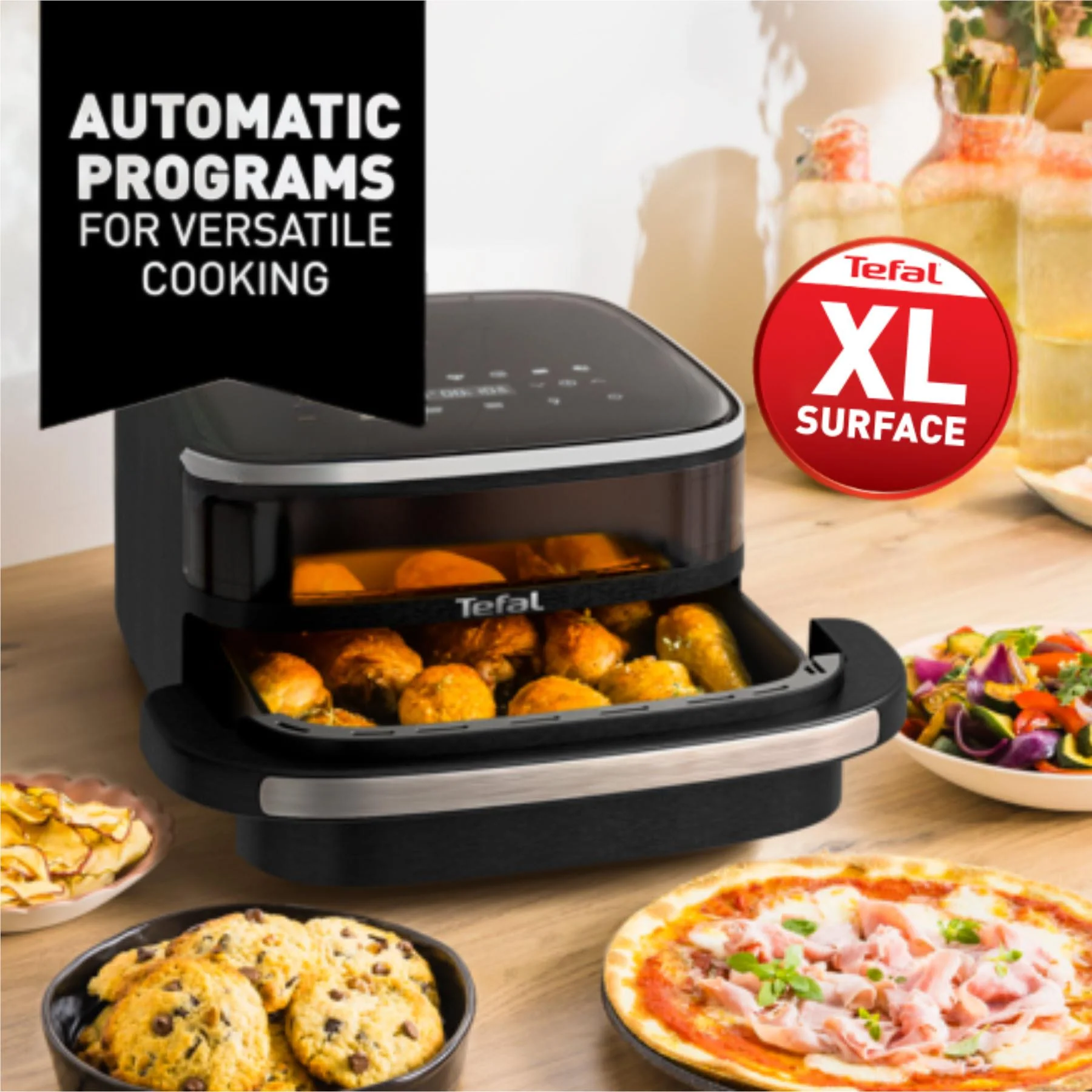 Tefal 4L Easy Fry & Pizza Air Fryer - Image 3