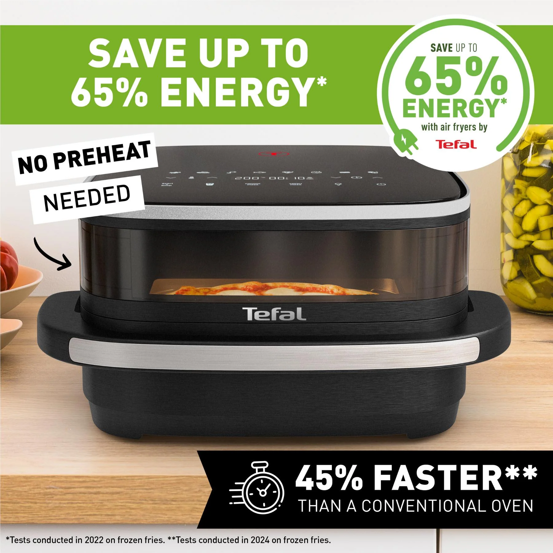 Tefal 4L Easy Fry & Pizza Air Fryer - Image 9