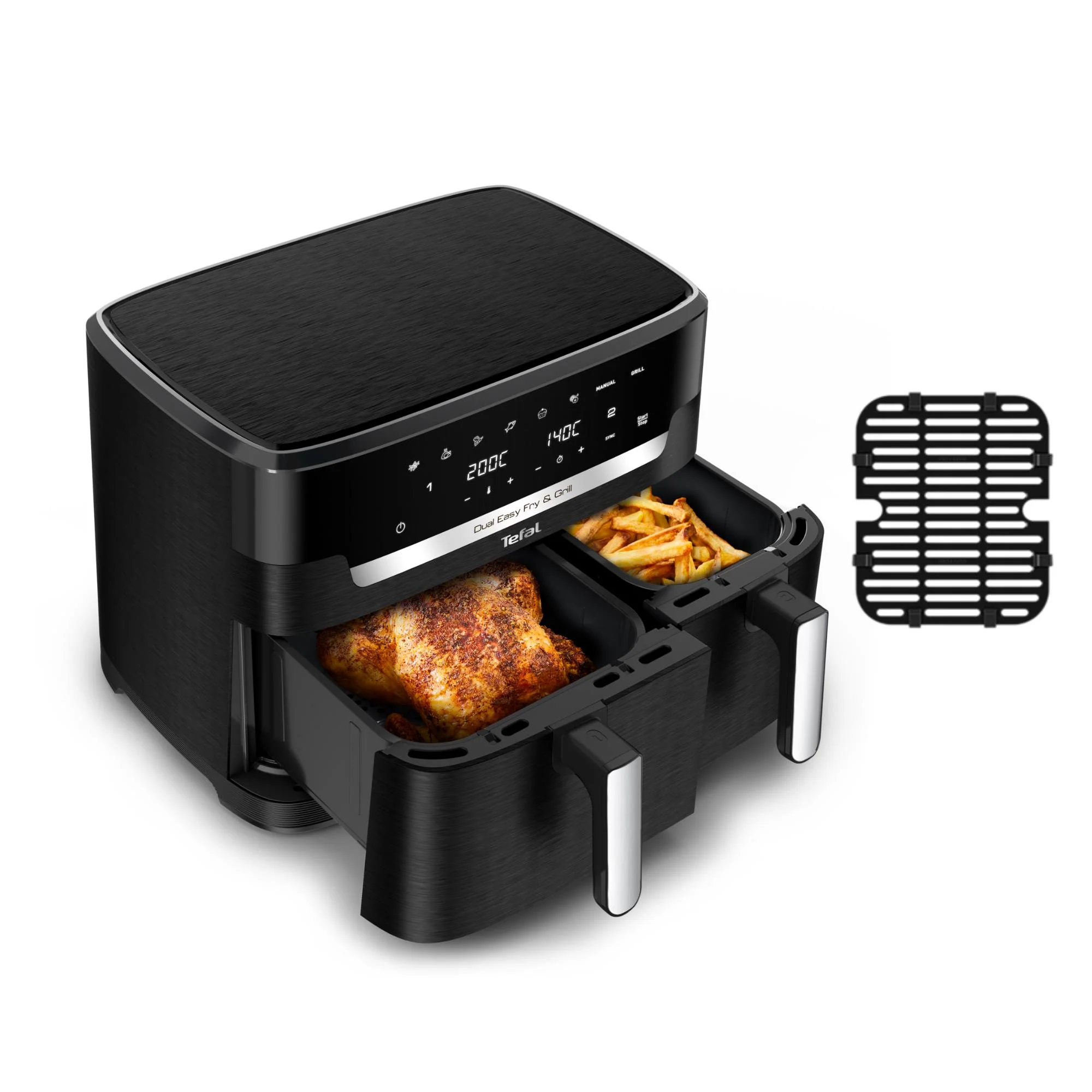 Tefal EY9458 Dual Easy Fry & Grill 11L Air Fryer - Image 3