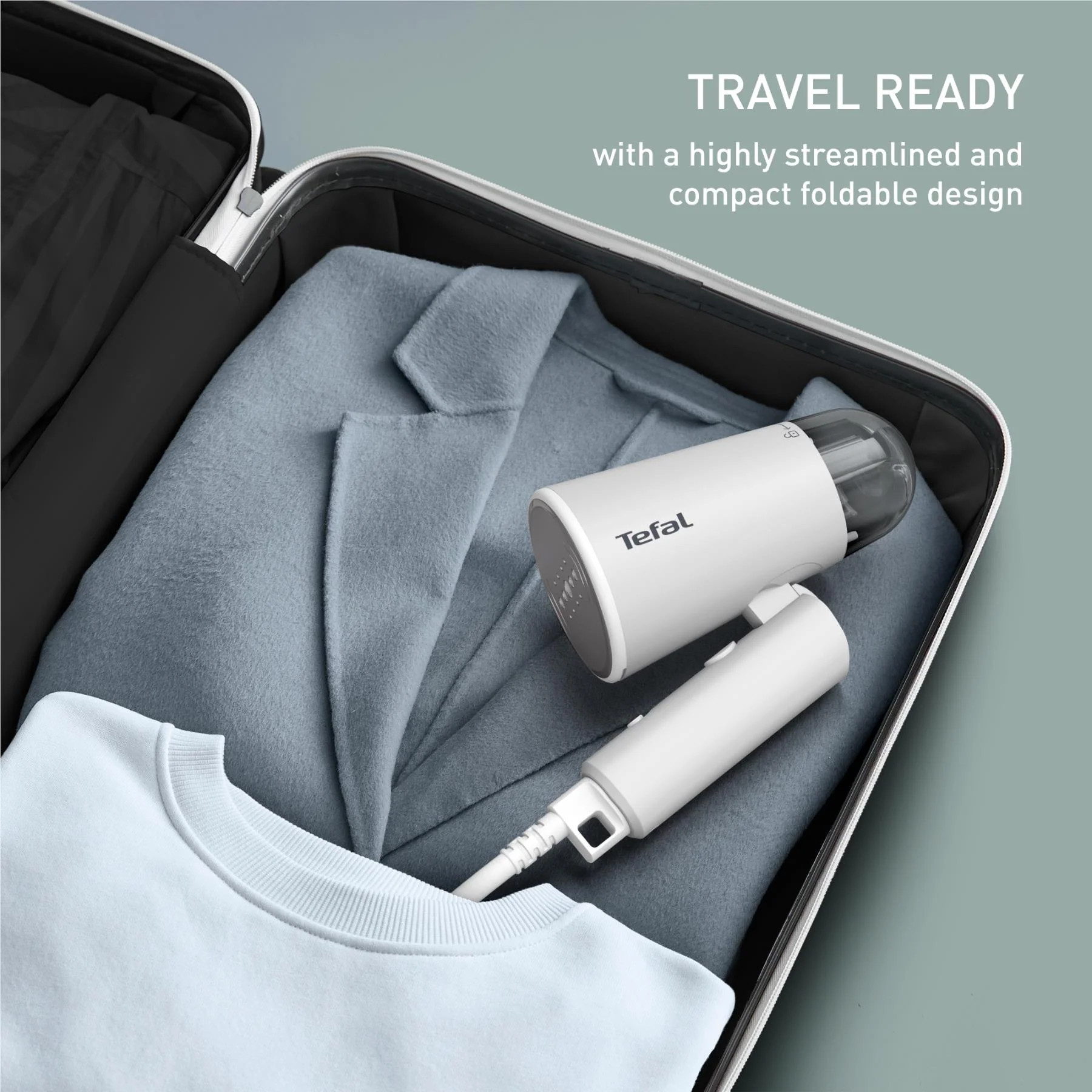 Tefal Origin Travel Foldable Handheld Steamer - Image 5