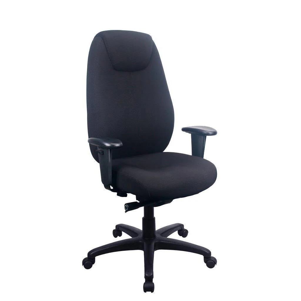 TEMPUR TP6400 Ergonomic Fabric Swivel Office Chair (Black) - Image 2