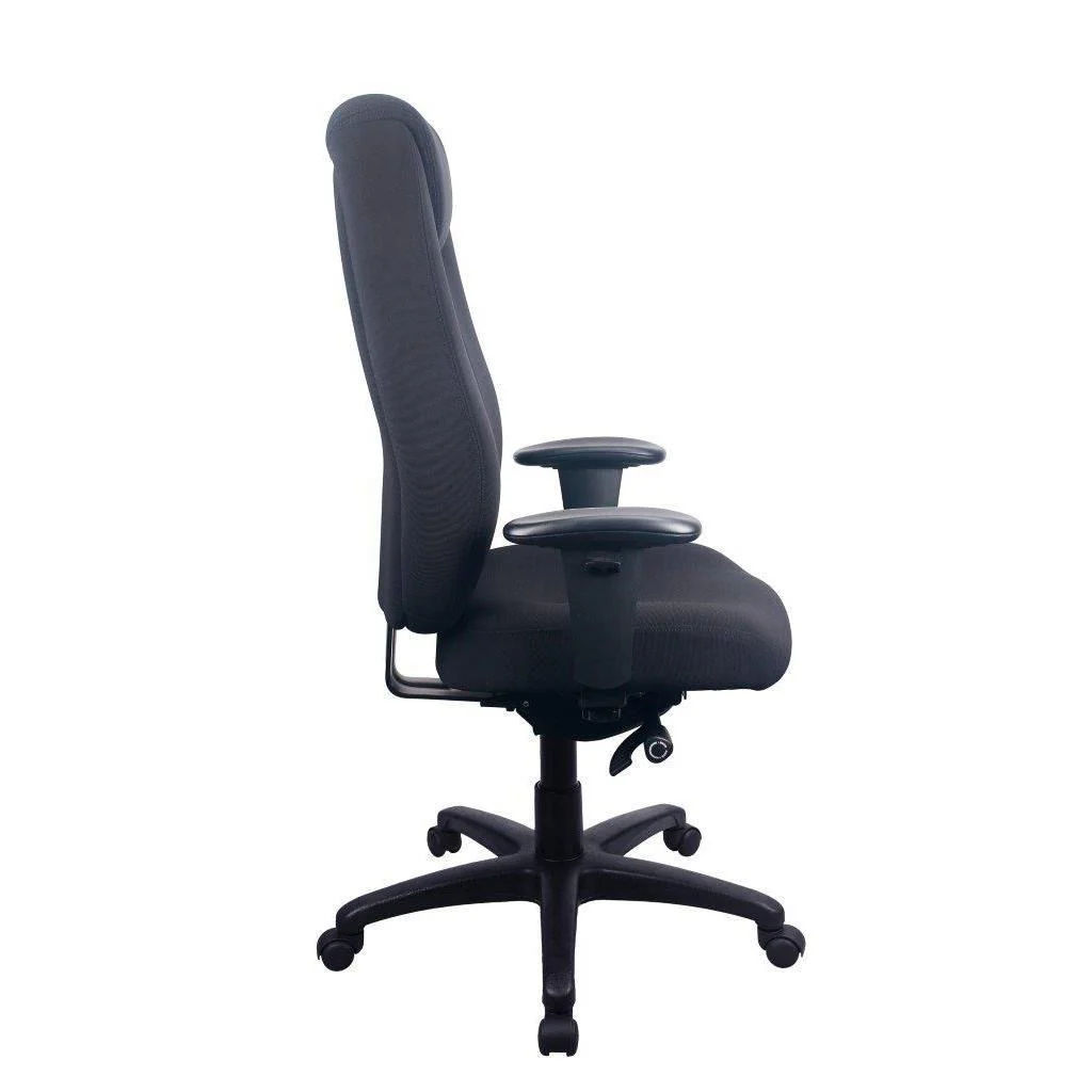 TEMPUR TP6400 Ergonomic Fabric Swivel Office Chair (Black) - Image 5