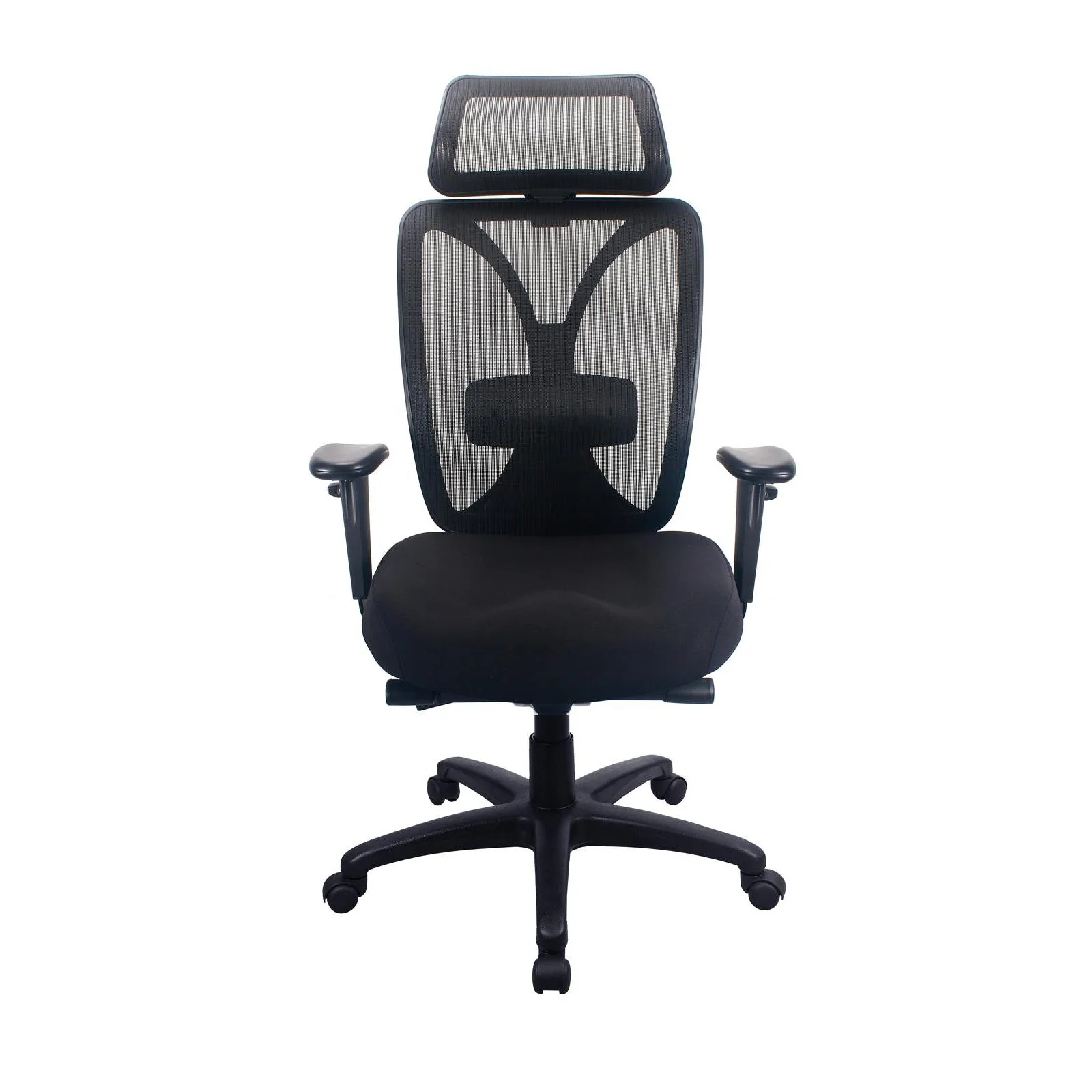 TEMPUR TP6450 Mesh Back Fabric Office Chair (Black) - Image 2