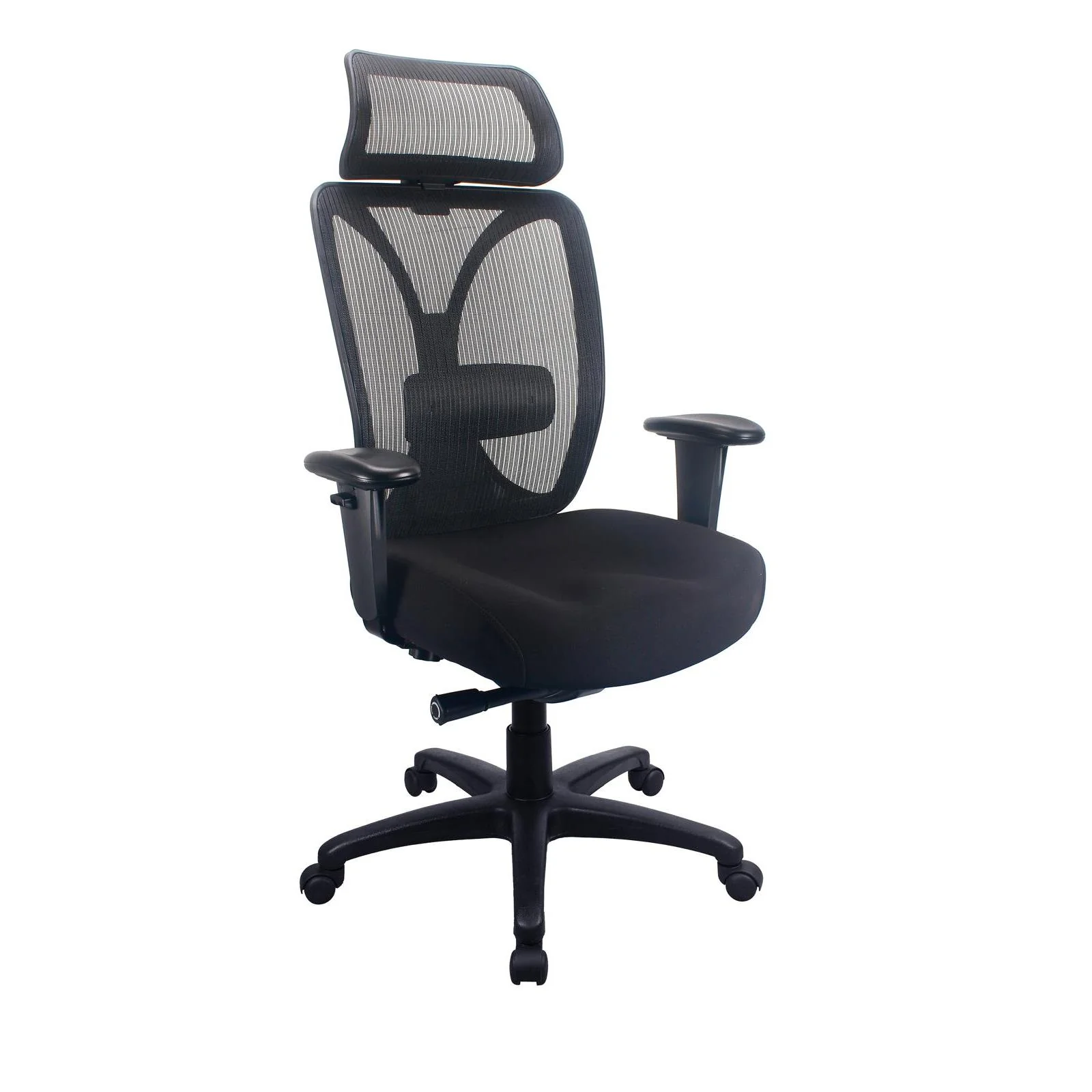 TEMPUR TP6450 Mesh Back Fabric Office Chair (Black) - Image 3