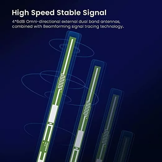 Tenda AC10 AC1200 Smart Dual-Band Gigabit WiFi Router, MU-MIMO, 4 LAN Port - Image 3