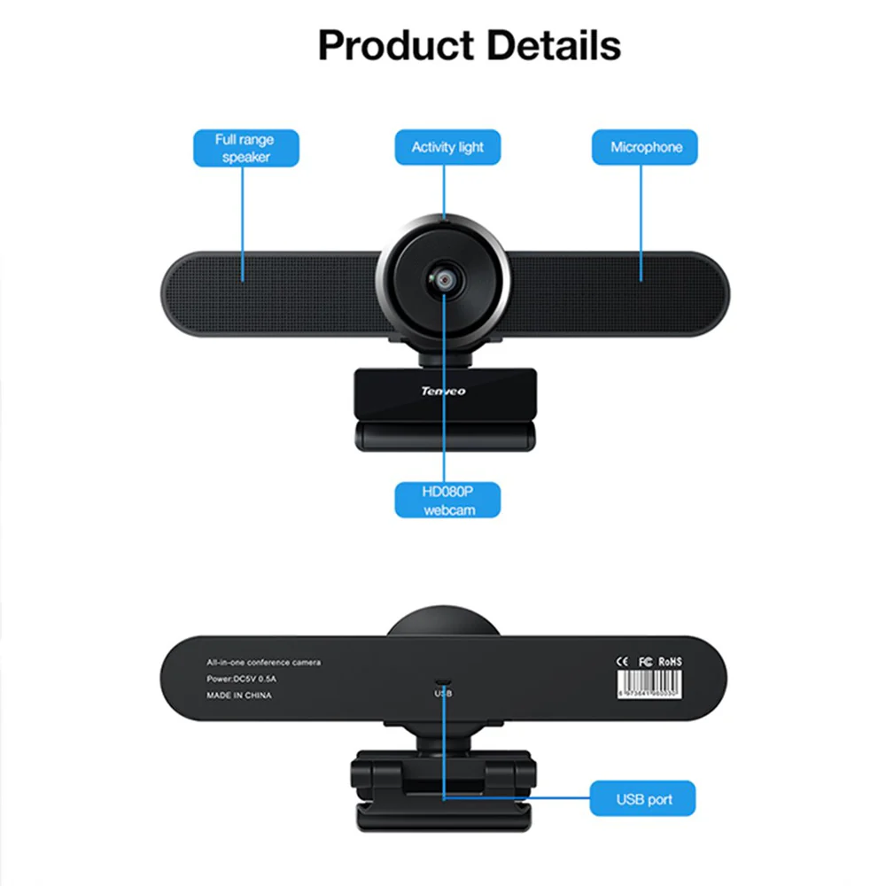 Tenveo TEVO-VA200PRO All in One wide angle Webcam 1080P - Image 3
