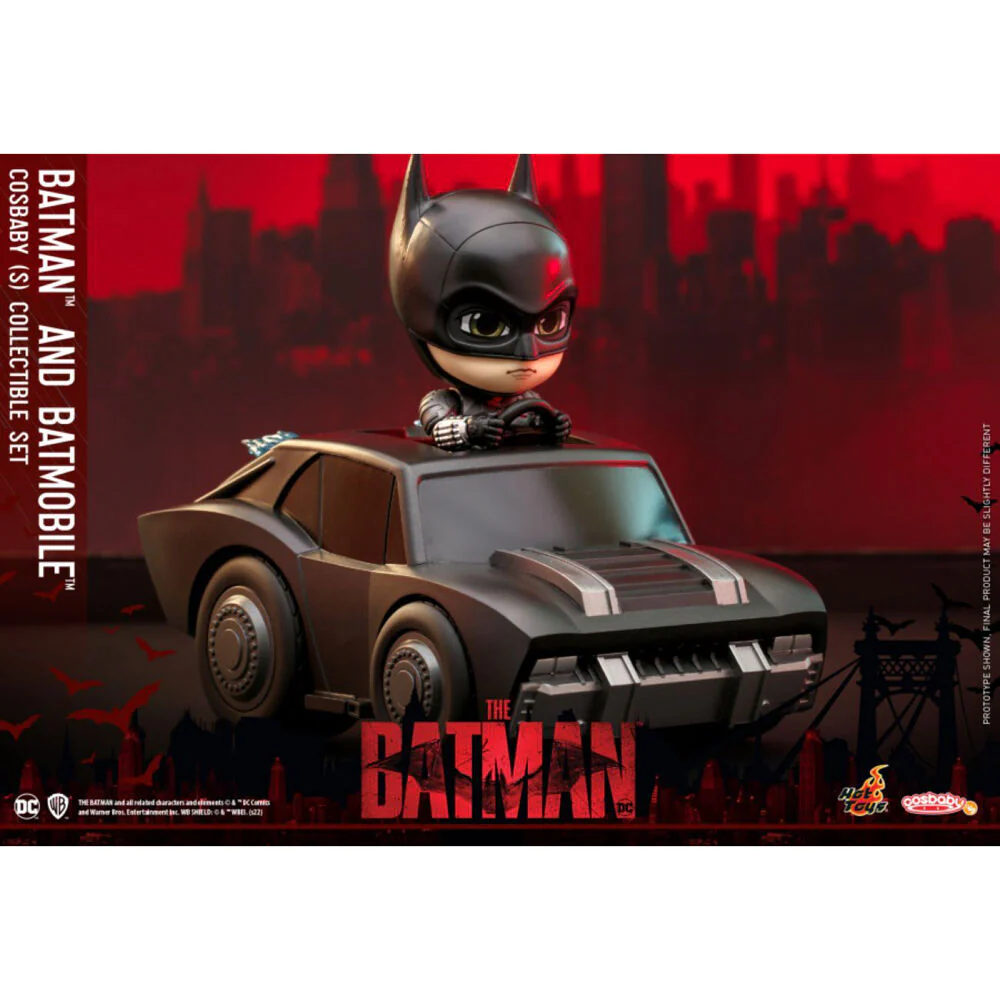 The Batman Batman & Batmobile Cosbaby Plastic Mini Figure Set 12.5cm - Image 2