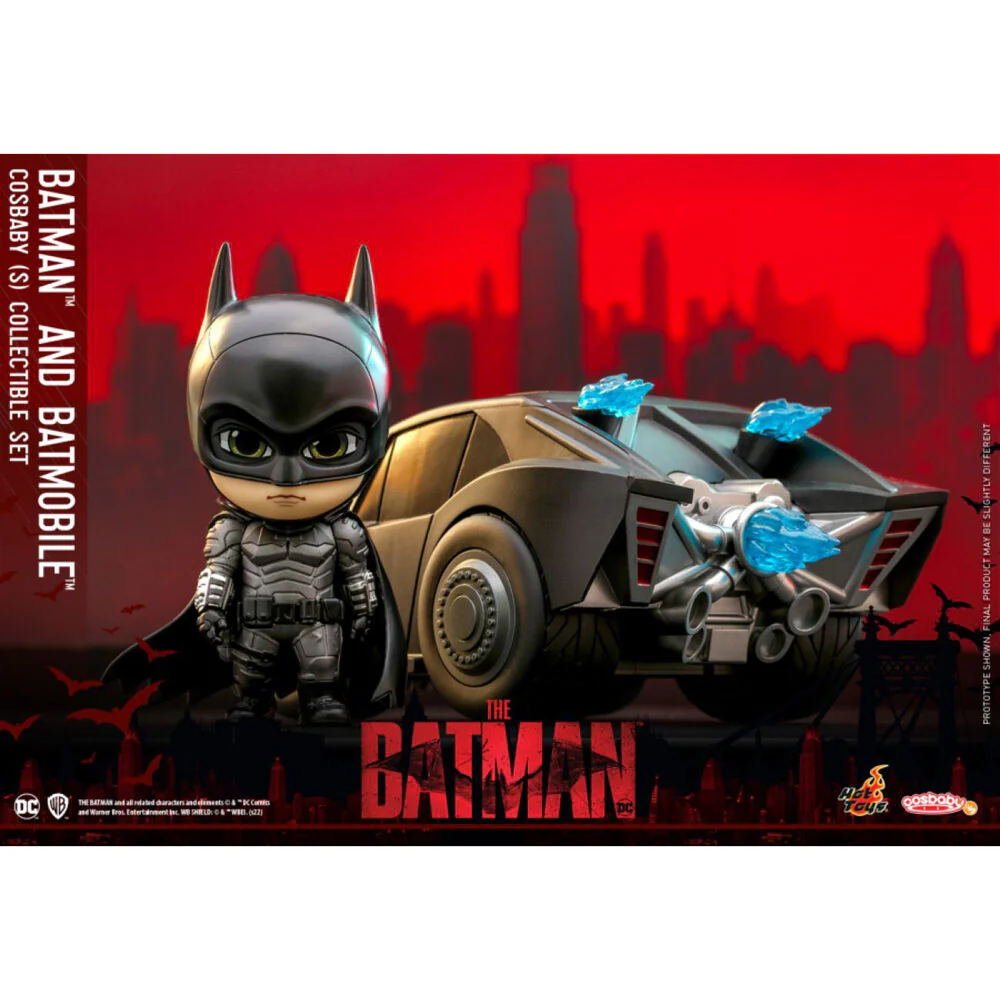 The Batman Batman & Batmobile Cosbaby Plastic Mini Figure Set 12.5cm - Image 3