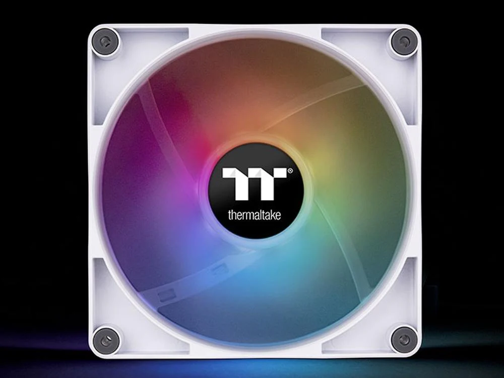 Thermaltake CL-F153-PL12SW-A 2 Pack CT120 120mm ARGB PWM Cooling Fan (White) - Image 2