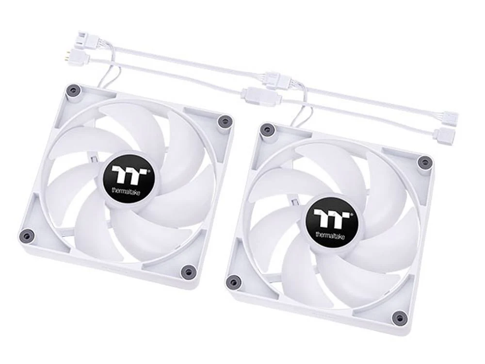 Thermaltake CL-F153-PL12SW-A 2 Pack CT120 120mm ARGB PWM Cooling Fan (White) - Image 4