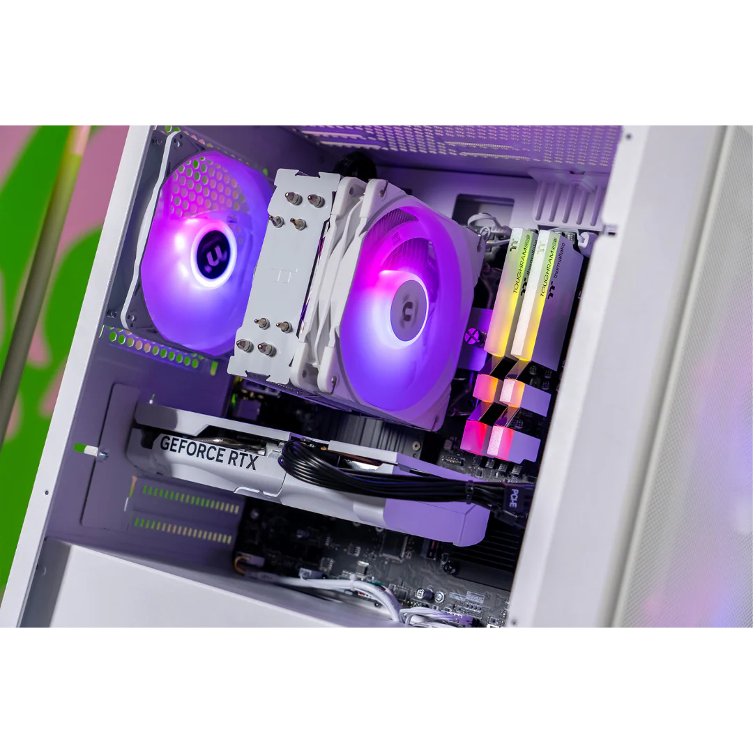 Thermaltake Genesis Ultimate V5 Snow Gaming Desktop PC (AMD 5600 / RTX 5060 / 16GB RAM) - Image 5